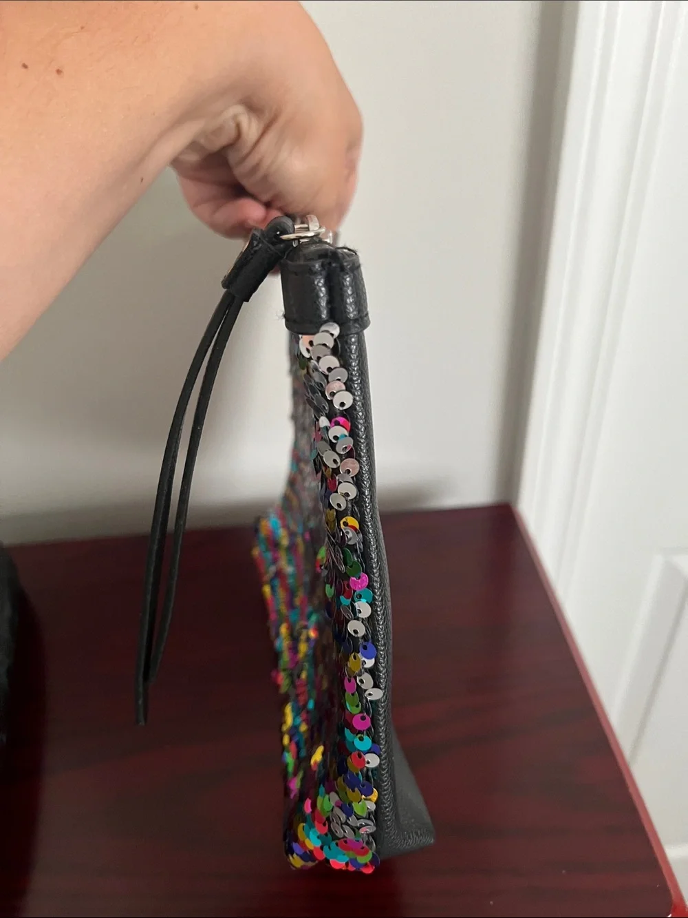 Victoria's Secret Sequin Rainbow Makeup Bag/Clutch